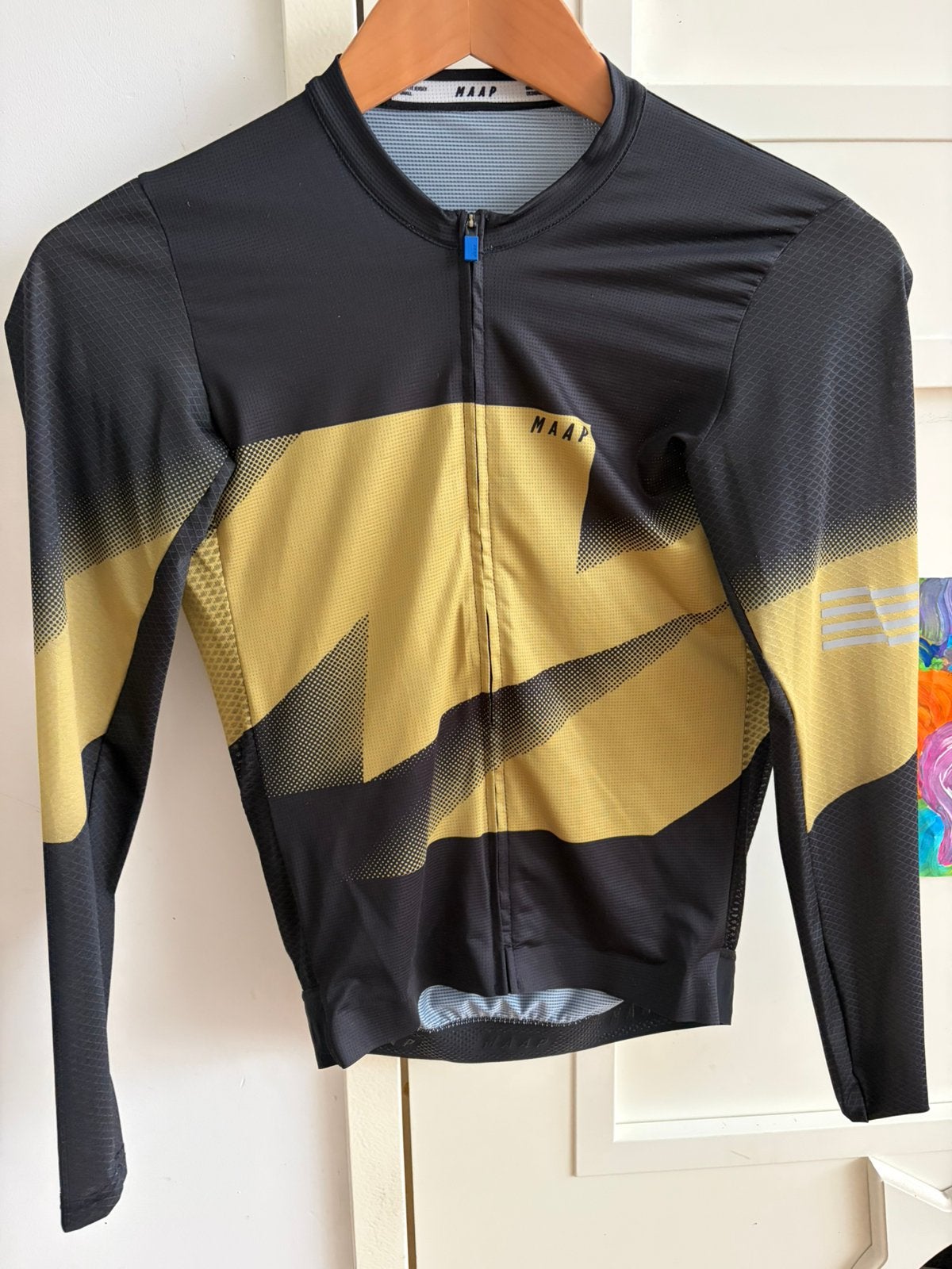 MAAP Evolve Pro Air 2.0 LS Jersey - Black / Gold -Small ZGAN, S, Heren, Ophalen of Verzenden, Zo goed als nieuw