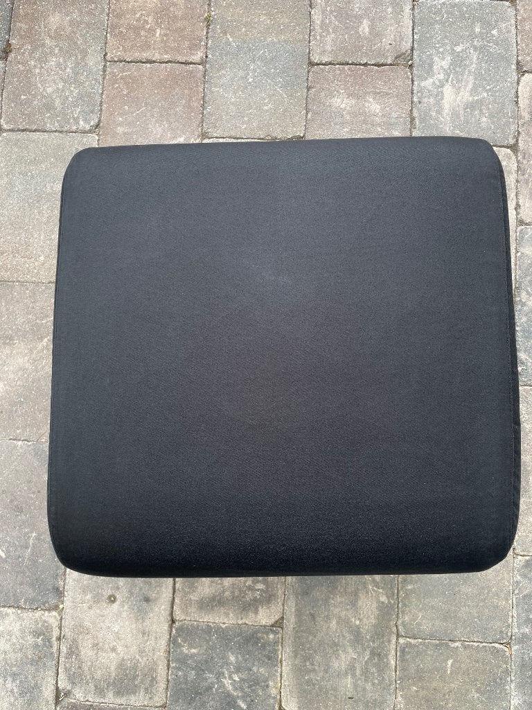 Antracietgrijze poef - 53x53x38 cm, Huis en Inrichting, Banken | Voetenbanken en Poefen, Ophalen, Gebruikt, 50 tot 75 cm, Vierkant