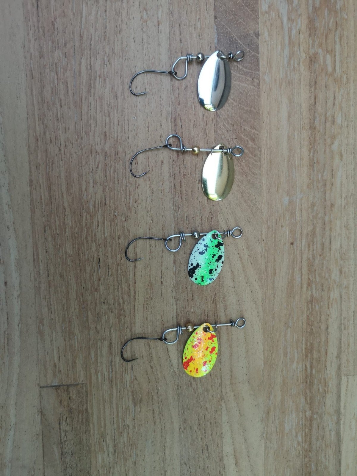 Handgemaakte forel/baars spinners, Ophalen of Verzenden, Nieuw, Overige typen