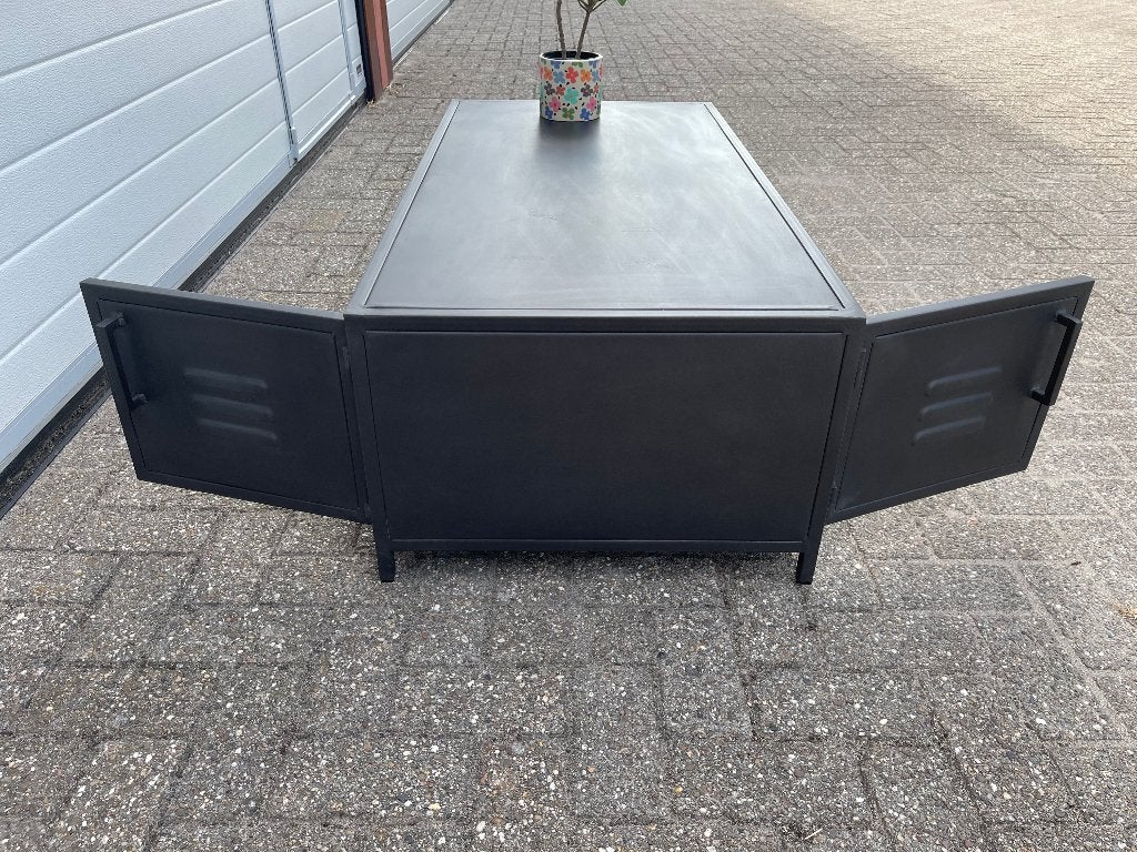 SALONTAFEL metaal met deuren120 cm  laagste  prijs voorraad, 100 tot 150 cm, Nieuw, SALONTAFEL metaal deuren120 cm  laagste  prijs voorraad