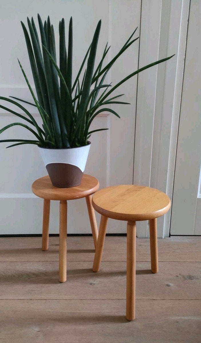 2 Vintage melkkrukje krukje krukjes melk krukjes hout, Ophalen of Verzenden, Hout