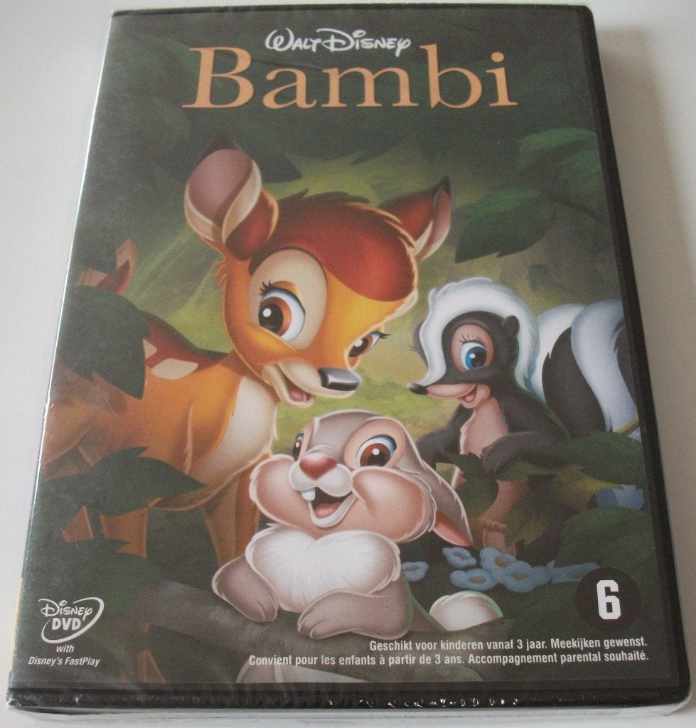 Dvd *** BAMBI *** Walt Disney Gouden Rugnummer 5 *NIEUW*, Nederlands, Tekenfilm, Amerikaans, Nederlands