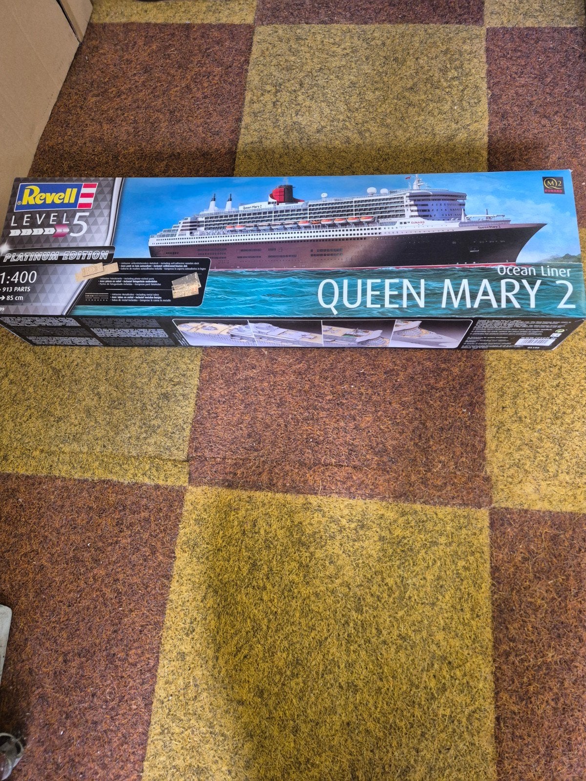 Revell 05199 Queen mary 2, Hobby en Vrije tijd, Modelbouw | Boten en Schepen, Ophalen of Verzenden, Nieuw, 1:200 of kleiner, Revell