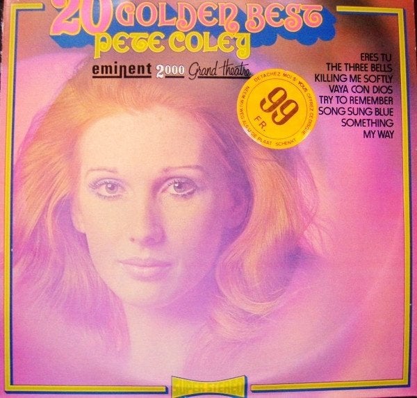 LP - Pete Coley* ‎– 20 Golden Best - Eminent 2000 Grand Thea, LP, Gebruikt, Ophalen of Verzenden, Jazz