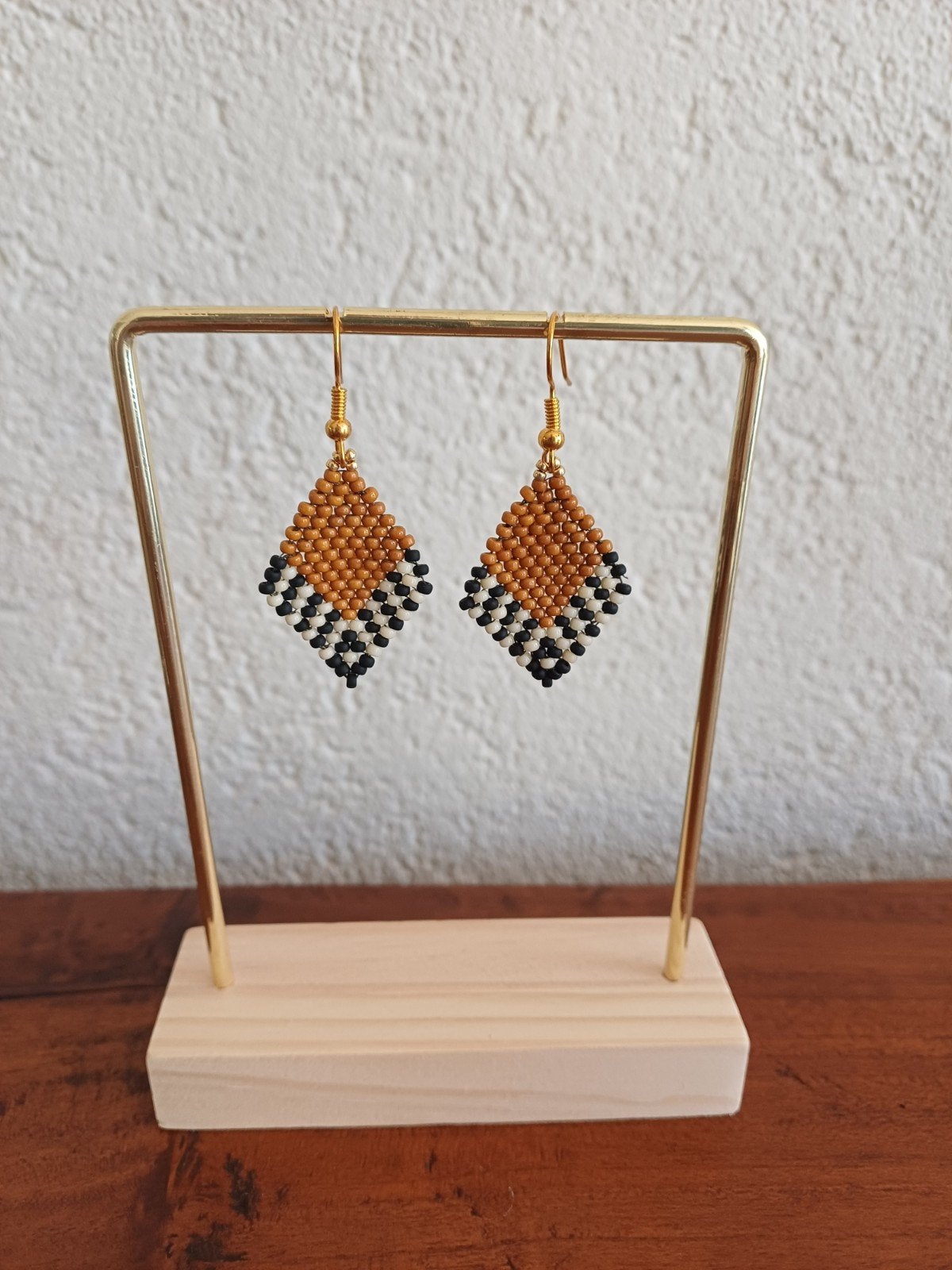 Miyuki oorbellen (handmade), Sieraden, Tassen en Uiterlijk, Oorbellen, Ophalen of Verzenden, Nieuw, Glas, Hangers