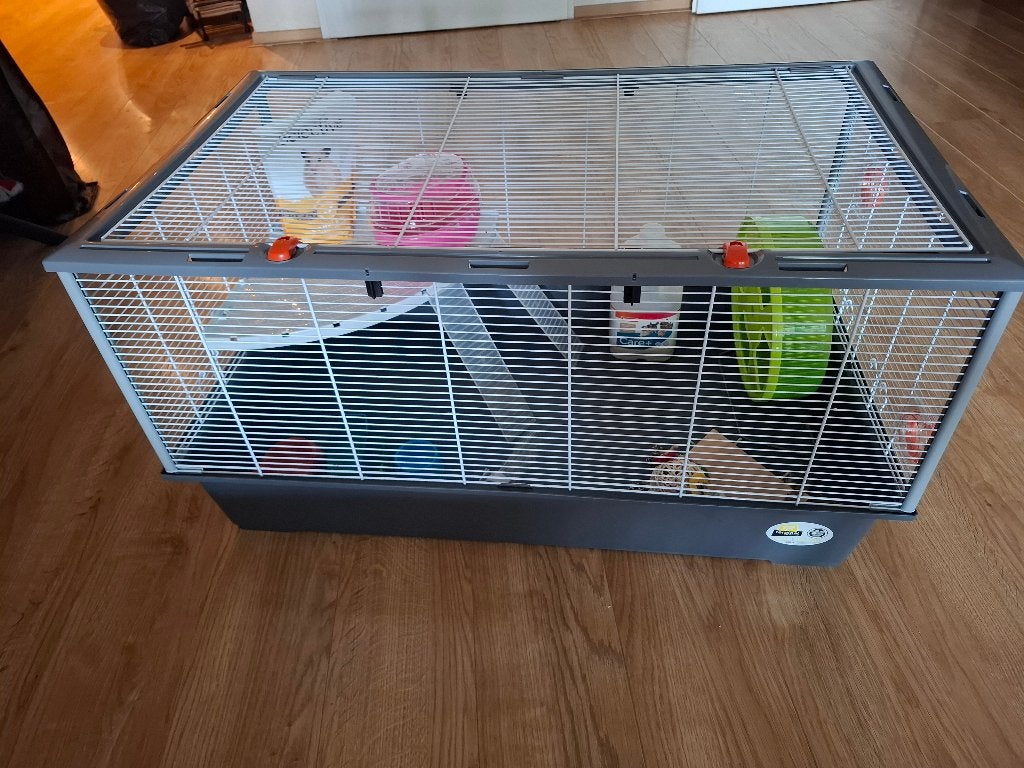 Ferplast knaagdierenkooi Criceti 100 voor (dwerg)hamster, Dieren en Toebehoren, Kooi, Zo goed als nieuw, Hamster, 75 tot 110 cm