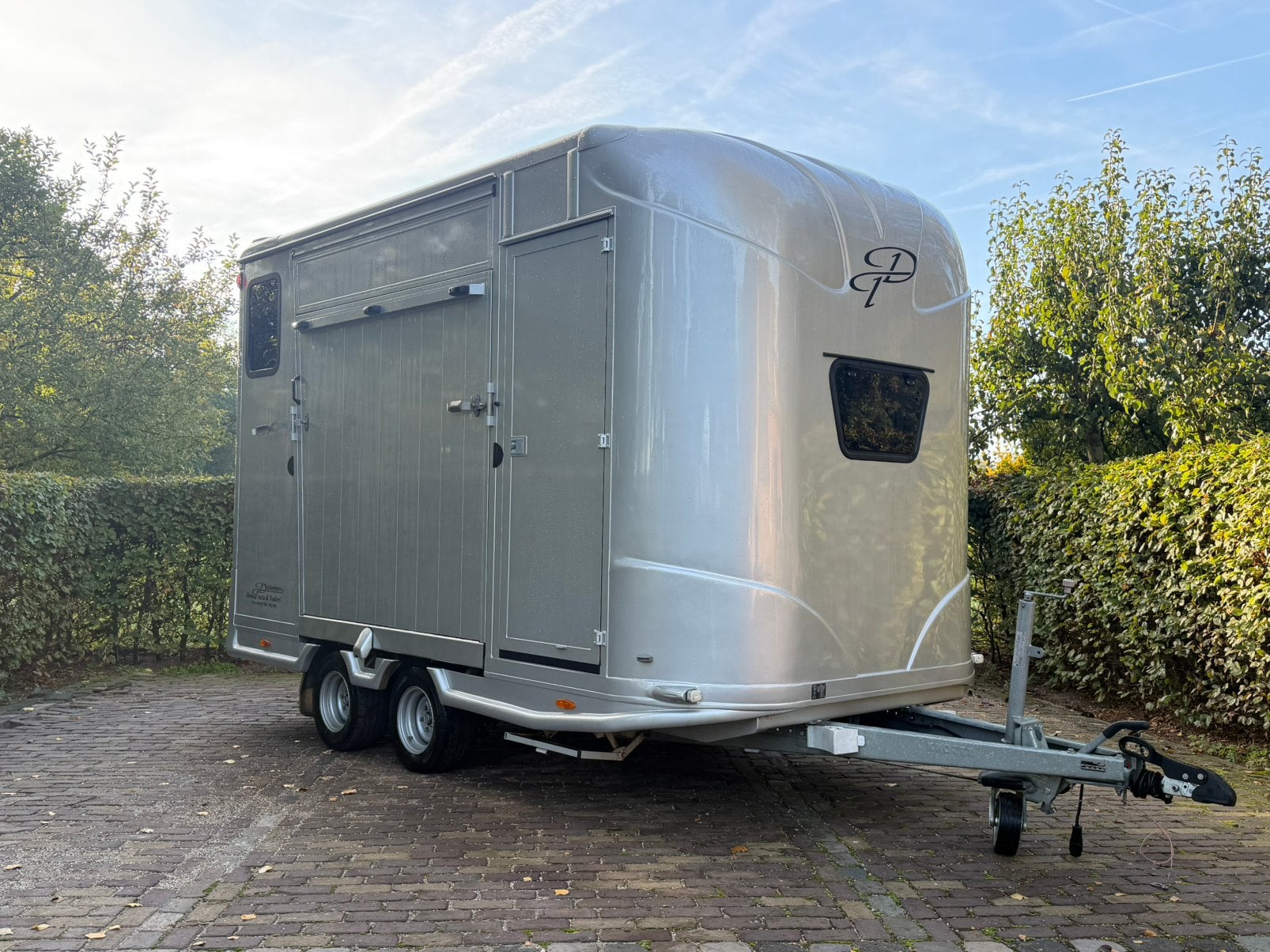 Zeer mooie dickenherr hengstentrailer, 2 paards, Ophalen, Aluminium, Zo goed als nieuw, 2-paards trailer