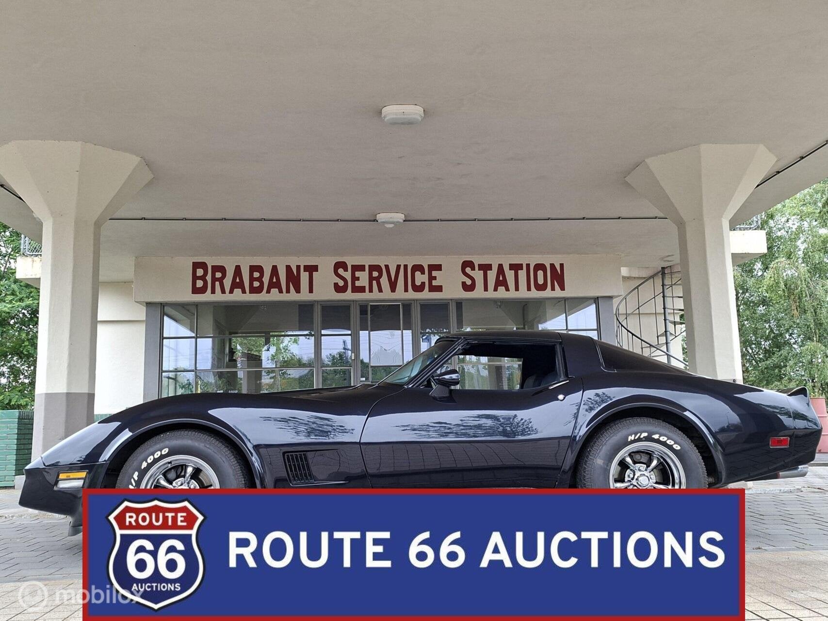 Chevrolet Corvette | Route 66 Auctions, Auto's, Oldtimers, Overige carrosserieën, Chevrolet, Zwart, Bedrijf