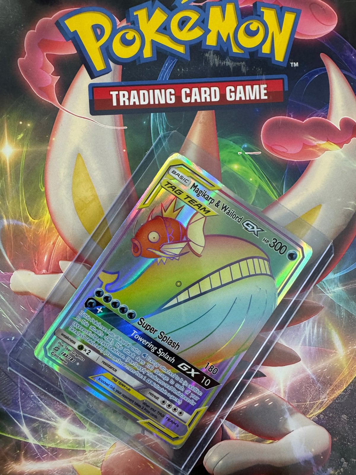 Magikarp & Wailord GX, Verzenden, Zo goed als nieuw, Losse kaart, Foil