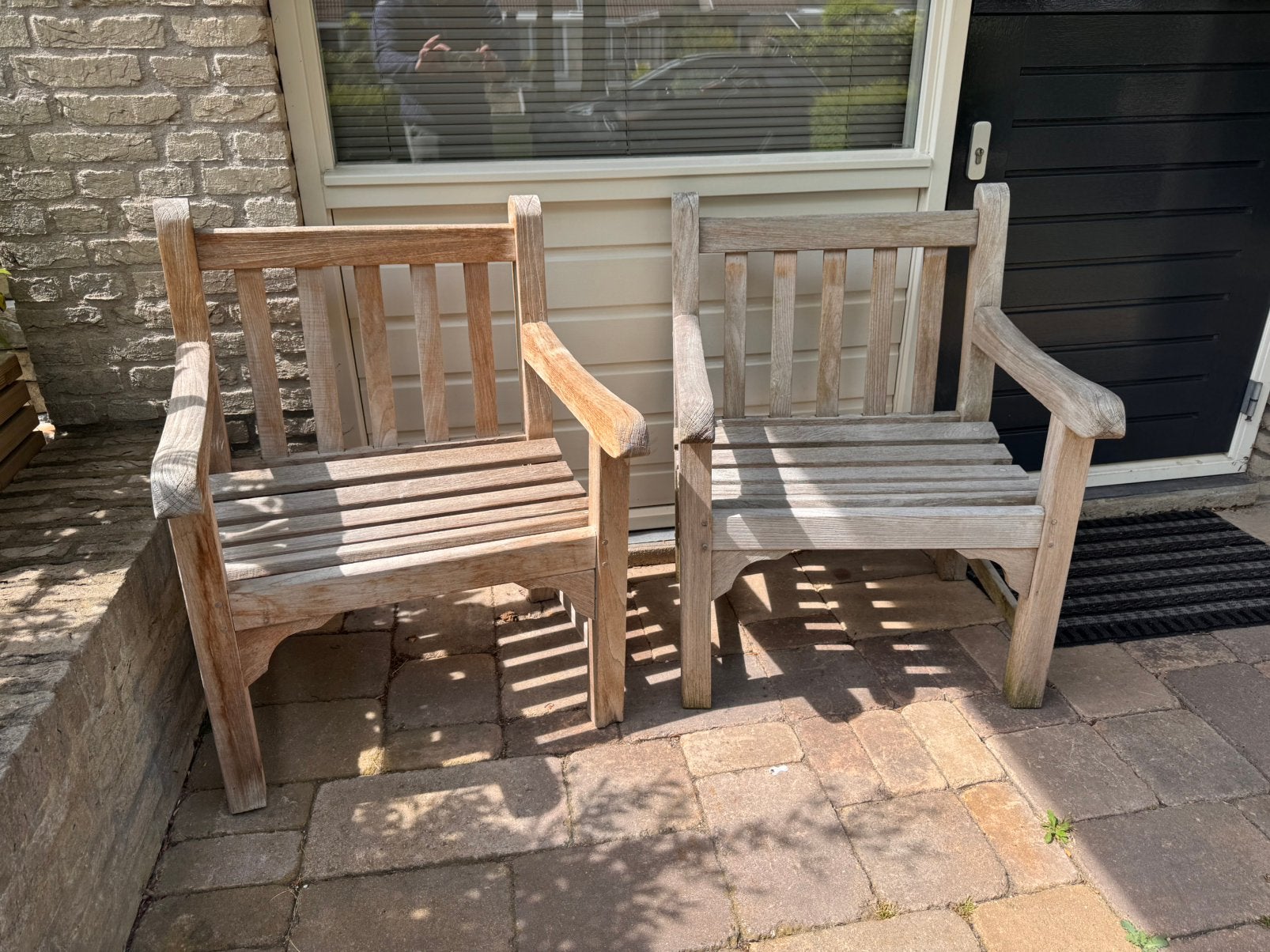 Lister teak tuinstoelen loungeset, Tuin en Terras, Tuinsets en Loungesets, Ophalen, Zo goed als nieuw, Teakhout