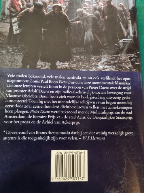 boek pieter daens of hoe....louis paul boon, Ophalen of Verzenden