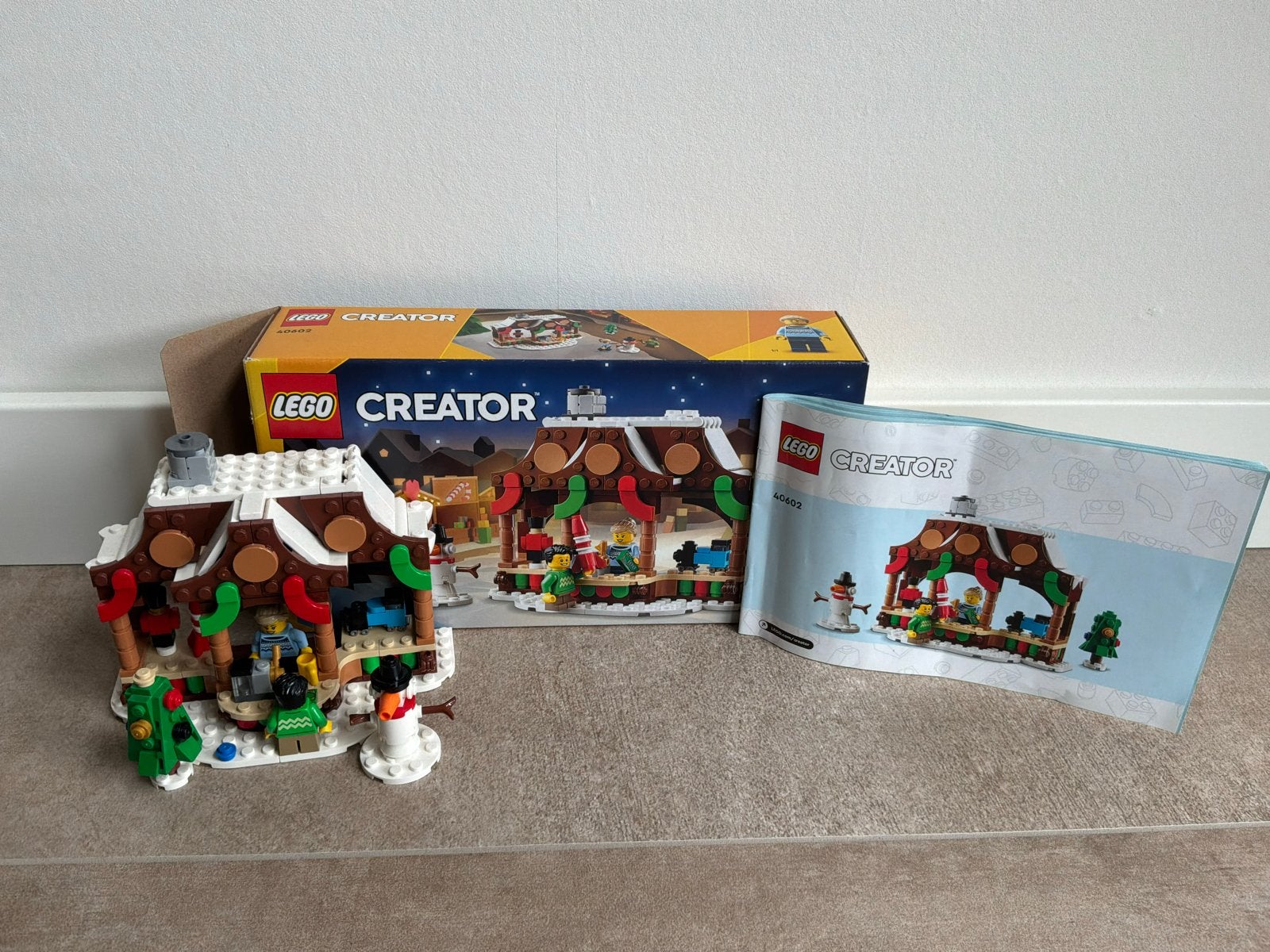Lego Creator 40602 Wintermarkt Kraampje - Compleet, Lego, Ophalen of Verzenden, Zo goed als nieuw, Compleet