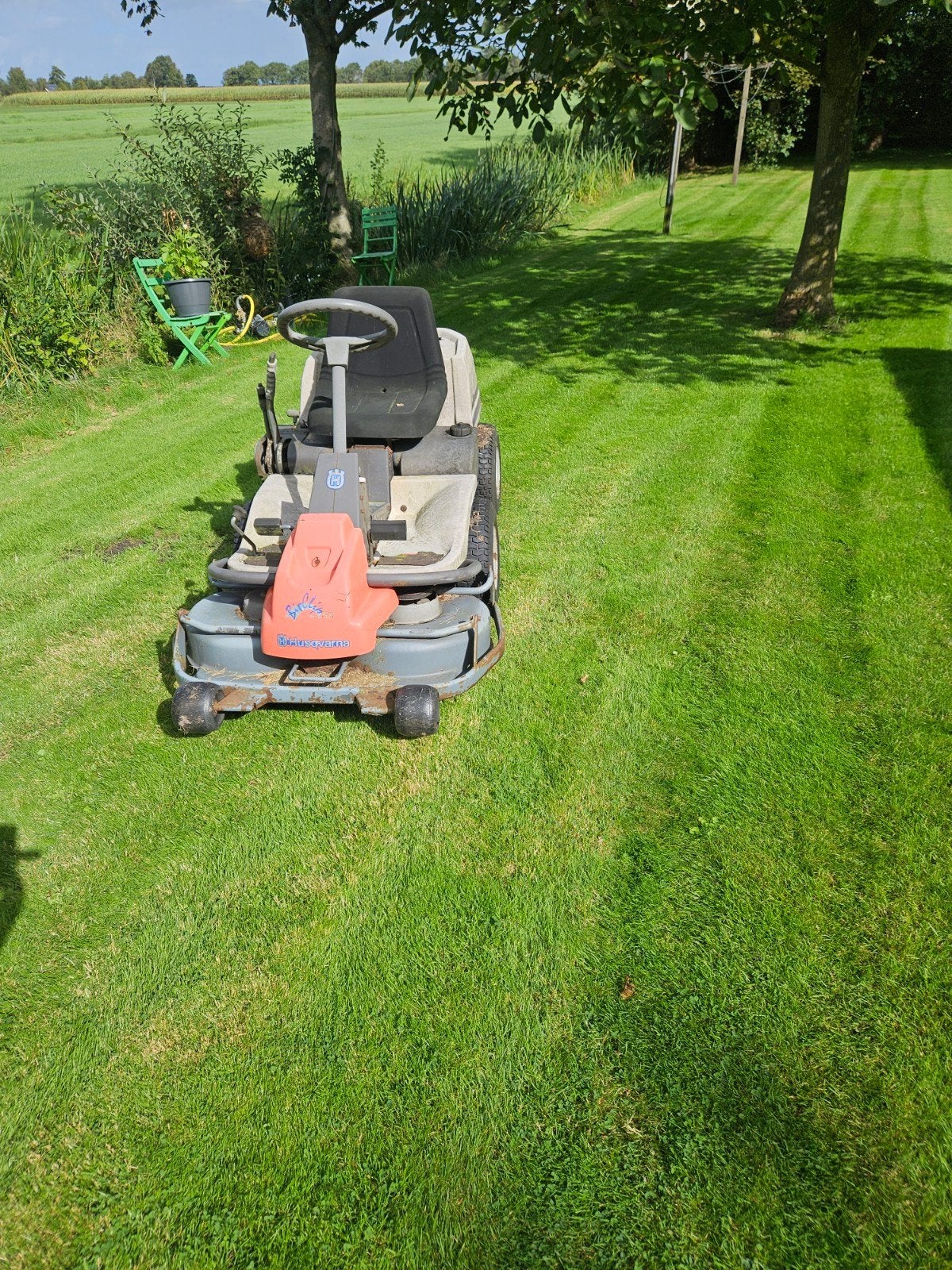 Husqvarna Rider 13 Hydrostaat 15,5 pk Zitmaaier, Ophalen, Gebruikt, Husqvarna, Elektrische starter