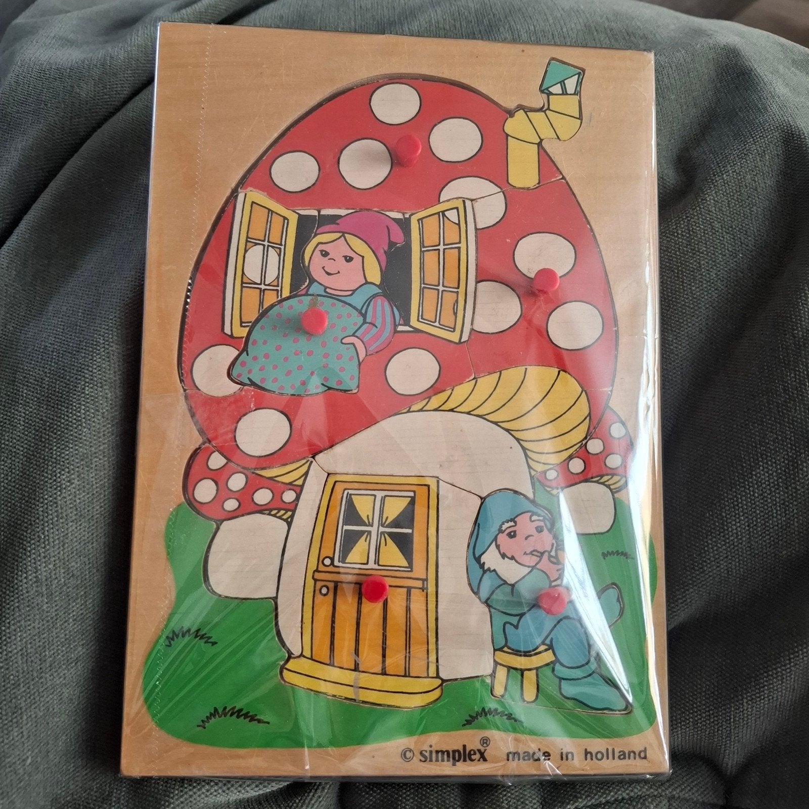 vintage speelgoed puzzels Simplex holland, Ophalen of Verzenden