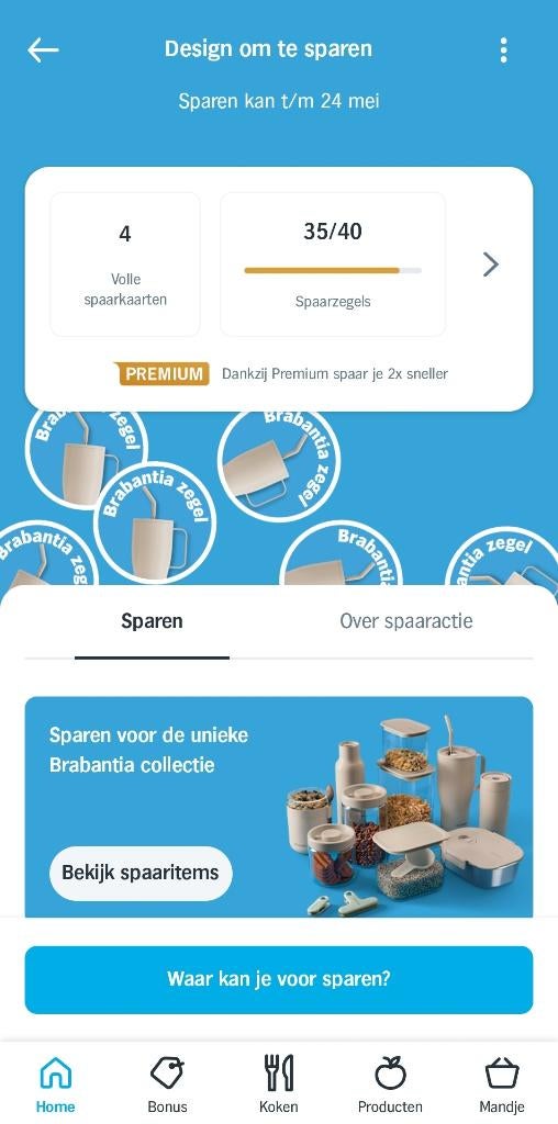 AH Brabantia zegels, Verzamelen, Supermarktacties, Albert Heijn, Ophalen of Verzenden