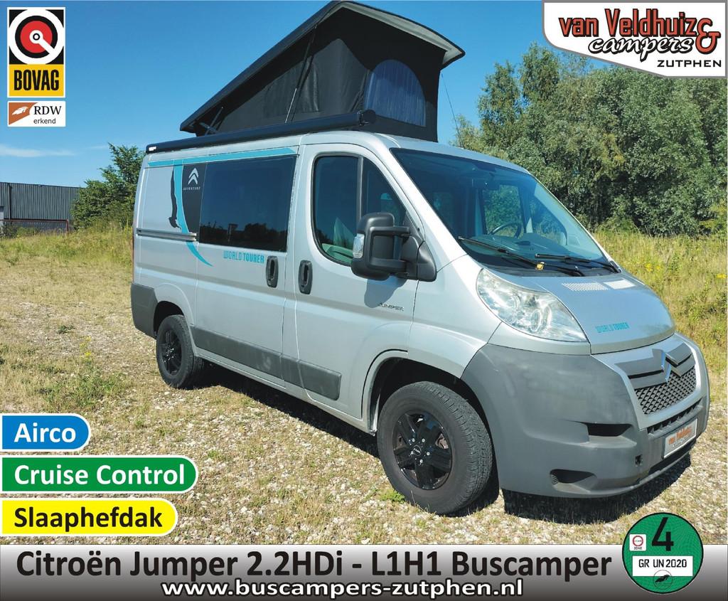 Citroën Jumper 2.2 HDi L1H1 Buscamper + slaaphefdak, Overige merken, Buscamper of Camperbus, Airbags, Tot en met 2