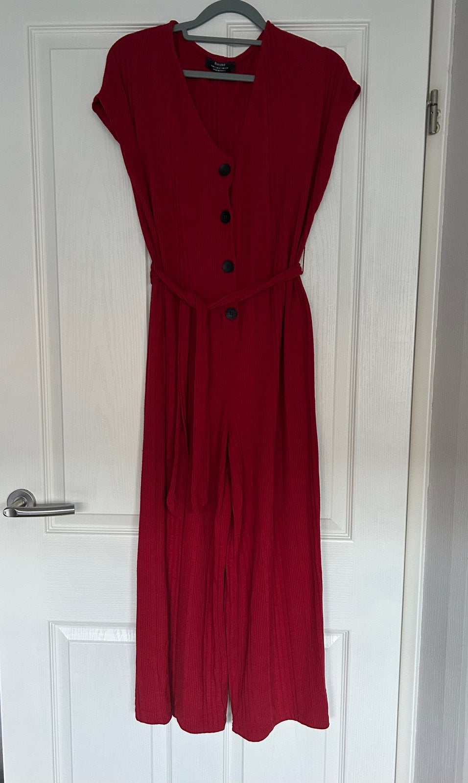 Rode jumpsuit mt S, Ophalen of Verzenden, Gedragen, Maat 36 (S), Rood
