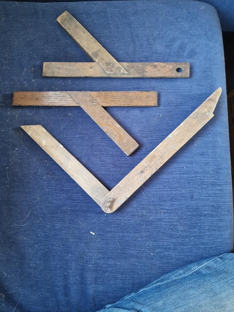 Oude houten winkelhaken en zwaaihaak, Ophalen of Verzenden