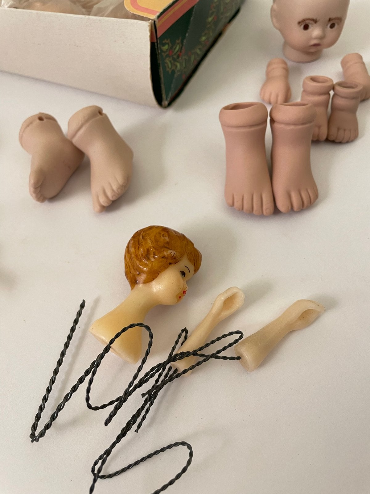 Diverse Biscuit Poppen Ledematen en Hoofden - Vintage, Ophalen of Verzenden, Gebruikt, Accessoires