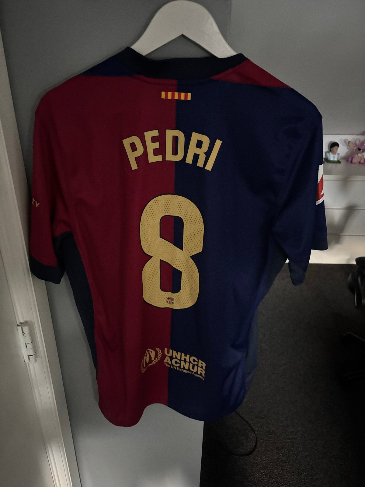 FC Barcelona Thuisshirt 2024/2025 - Pedri #8 - Maat M, Sport en Fitness, Maat M, Ophalen of Verzenden, Zo goed als nieuw, Shirt