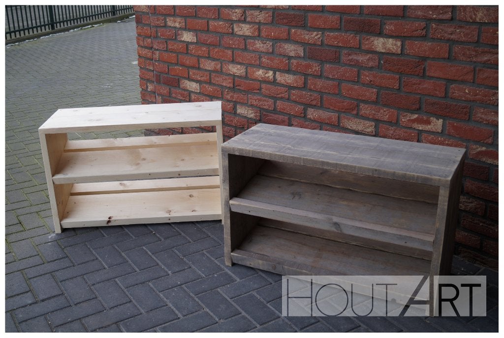 Schoenenrek / schoenenkast steigerhout, Info@hout-art.nl, Nieuw, Ophalen of Verzenden, Landelijk