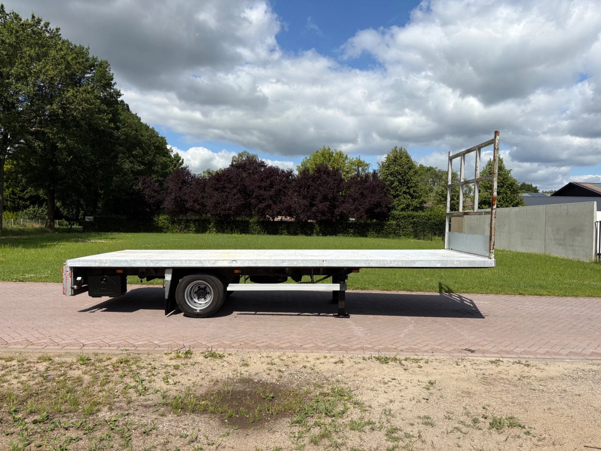 VELDHUIZEN platform BE oplegger 7.5 TON (bj 2009), Overige brandstoffen, Origineel Nederlands, Bedrijf, Aanhangers en Opleggers