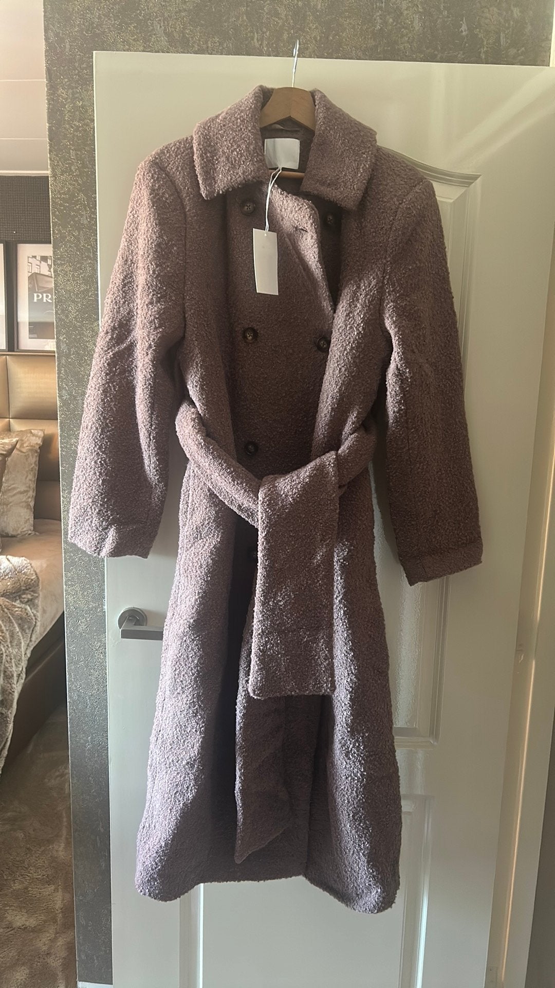 Super leuke nieuwe NA-KD teddy winterjas bruin maat 36, Ophalen of Verzenden, Zo goed als nieuw, Maat 36 (S), Bruin