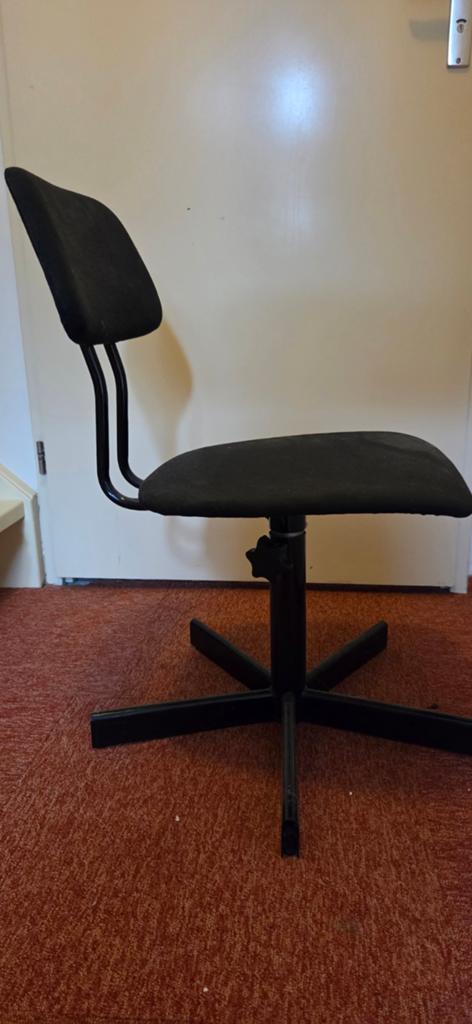 Zwarte Bureaustoel, Huis en Inrichting, Bureaustoelen, Ophalen, Gebruikt, Zwart