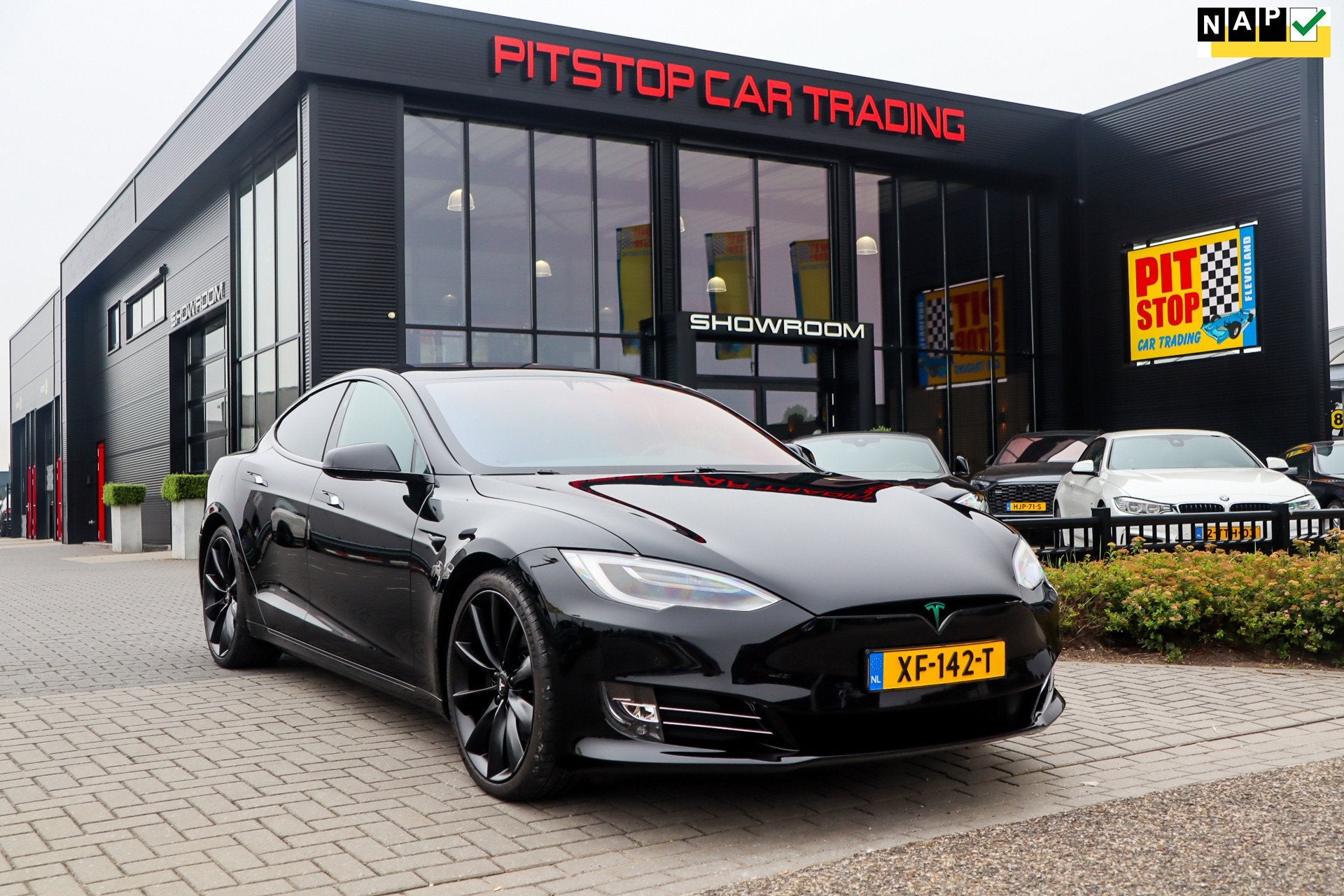 Tesla Model S 100D, 418 PK NL Auto, 21 inch Autopilot, Volle, Automaat, 273 min, Gebruikt, 100 kWh