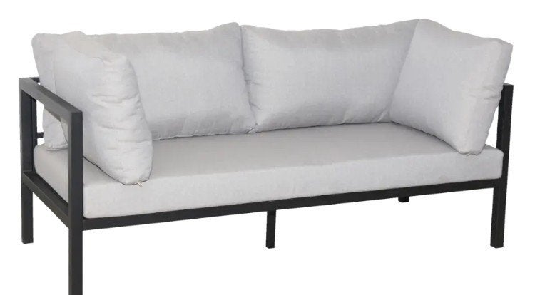 2-zits lounge bank Evora Antraciet wakefield Gamma, Tuin en Terras, Tuinbanken, Ophalen, Gebruikt, Aluminium