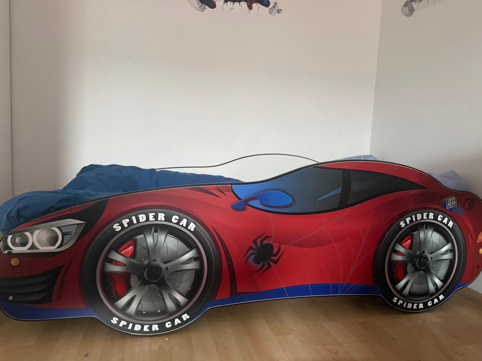 Spiderman bed, Ophalen of Verzenden, Zo goed als nieuw, 180 cm of meer, 85 tot 100 cm