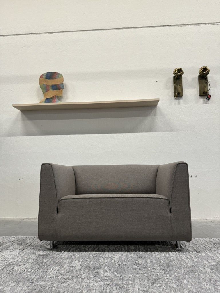 Nieuw Gelderland 4800 Loveseat Ploegwool stof 2 zits bank, Ophalen of Verzenden, Rechte bank, Minder dan 150 cm, Info@gelderlanddesign.com