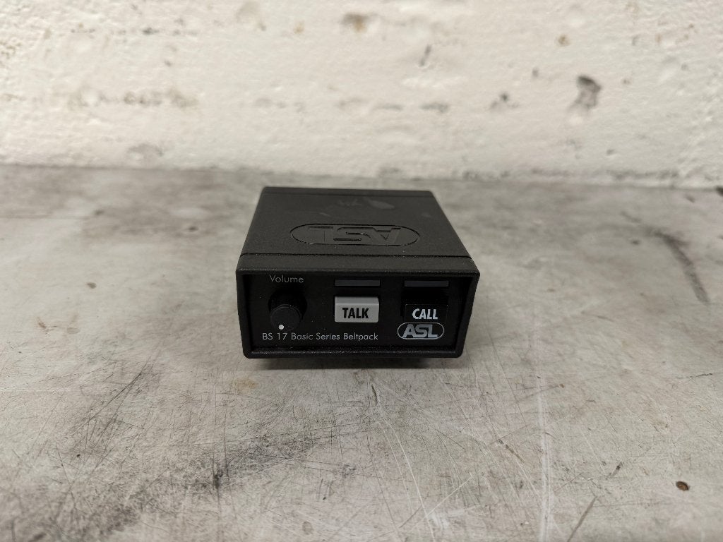 ASL BS 17 beltpack + single ear superlux koptelefoon, Ophalen, Zo goed als nieuw, Audio