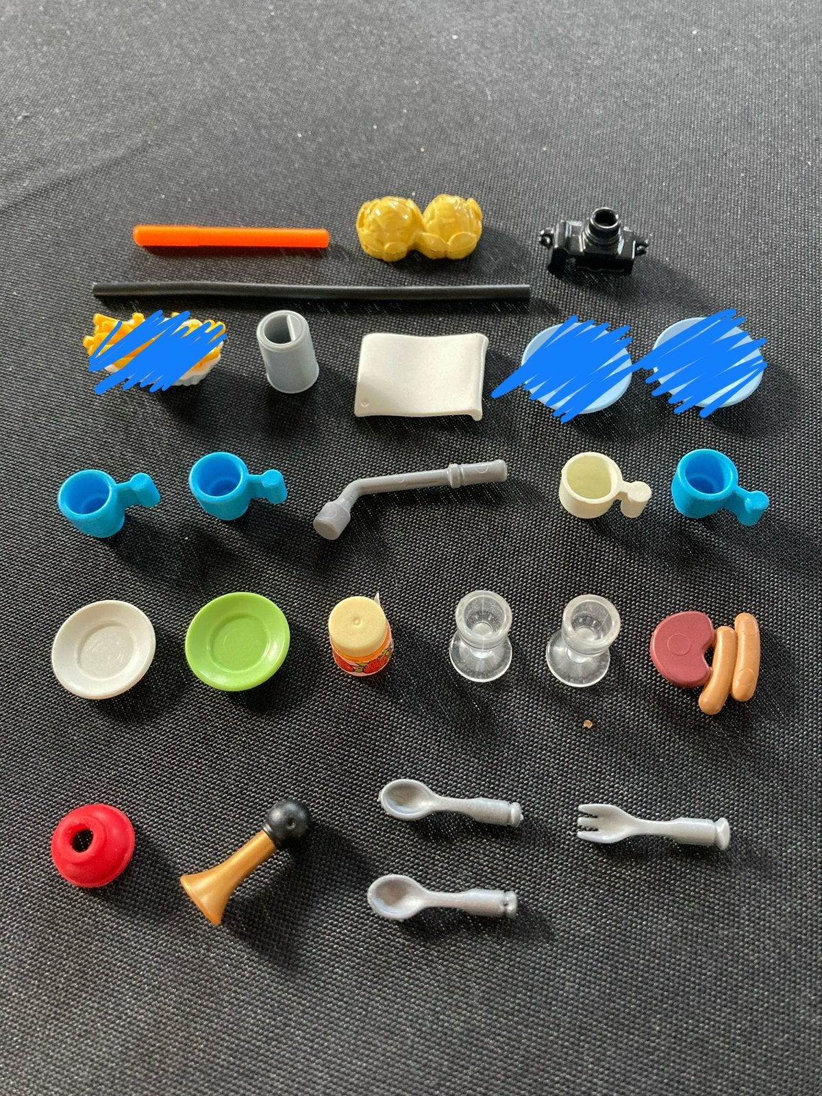 Playmobil kopje, bordje ed…, Ophalen of Verzenden, Zo goed als nieuw