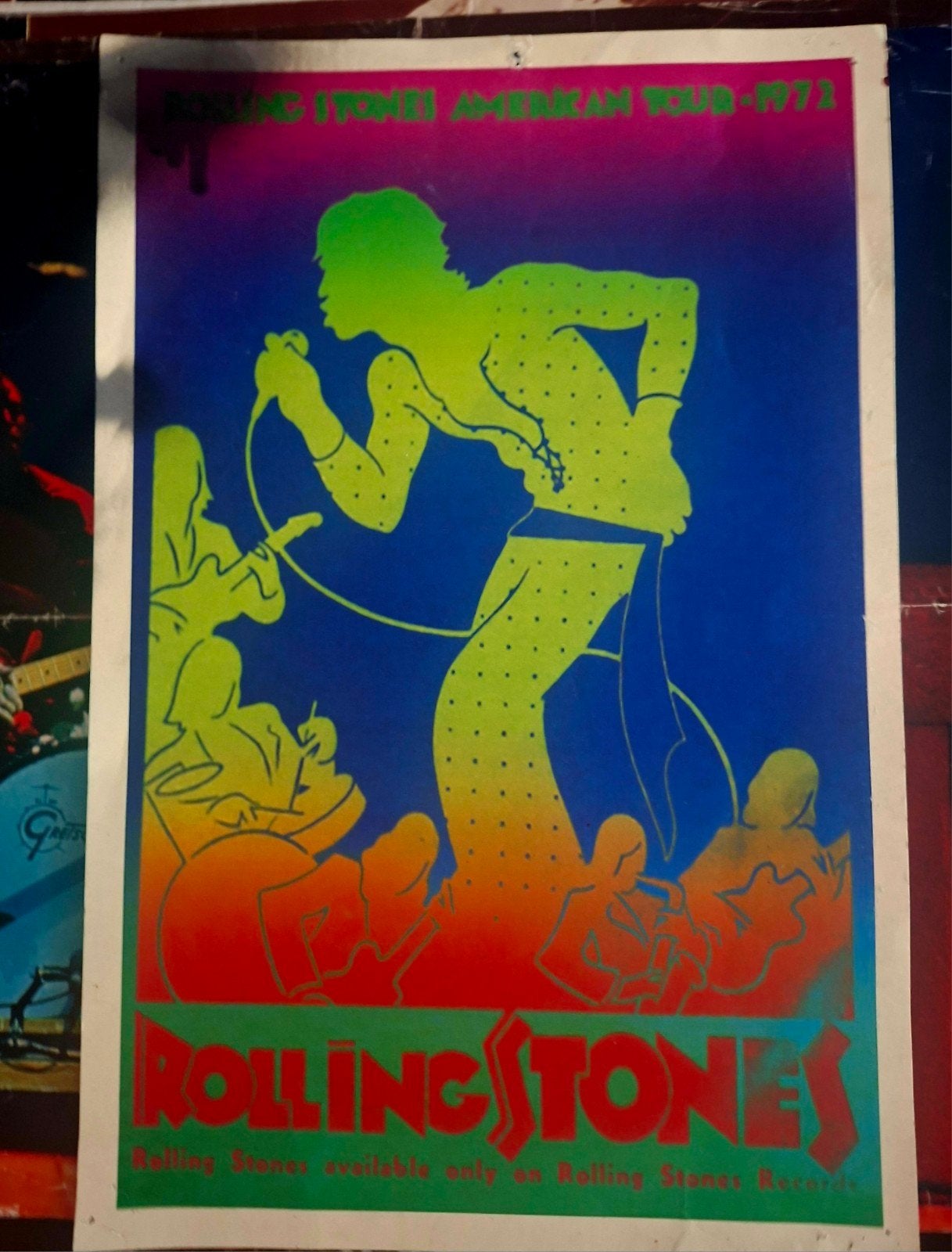 Rolling Stones American Tour 1972 Poster, Verzamelen, Ophalen of Verzenden