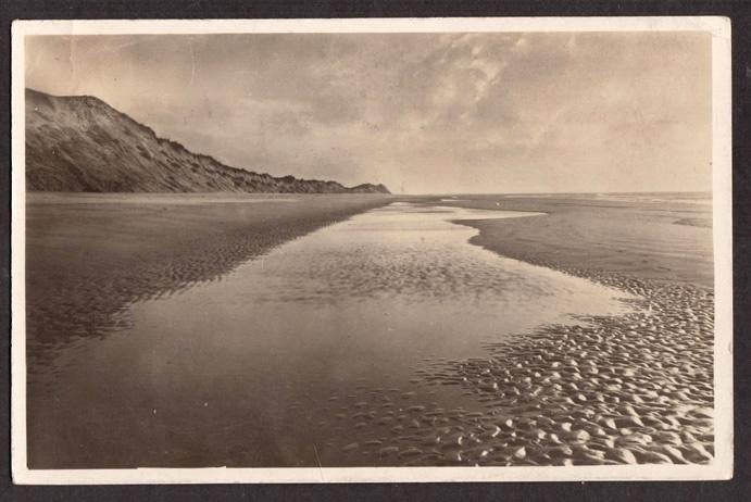 Texel, Het Zuiderstrand. 1938., Ophalen of Verzenden, 1920 tot 1940, Gelopen, Waddeneilanden