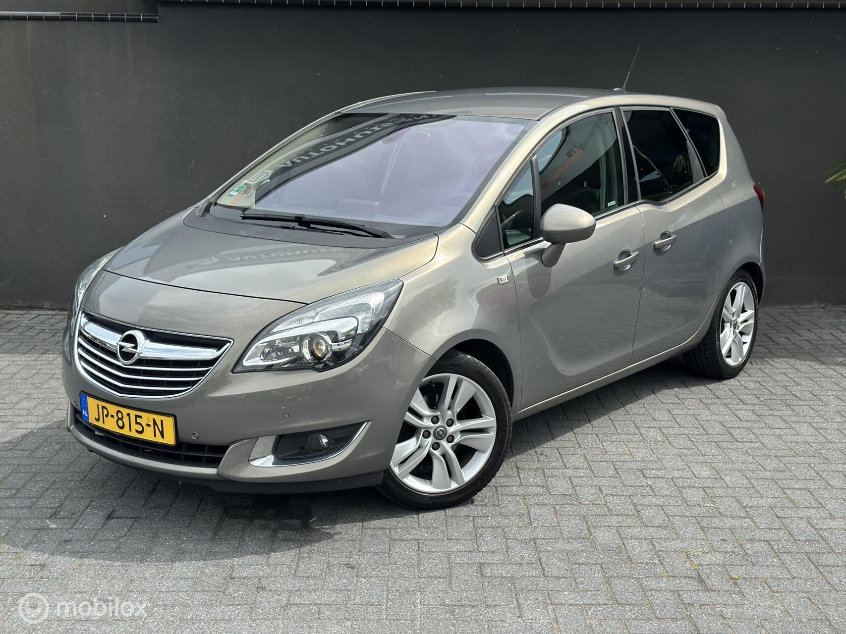 Opel Meriva 1.4 Turbo LPG G3!|Leder|Stoelverw|Cruise Control, Auto's, Voorwielaandrijving, Gebruikt, 4 cilinders, Bruin