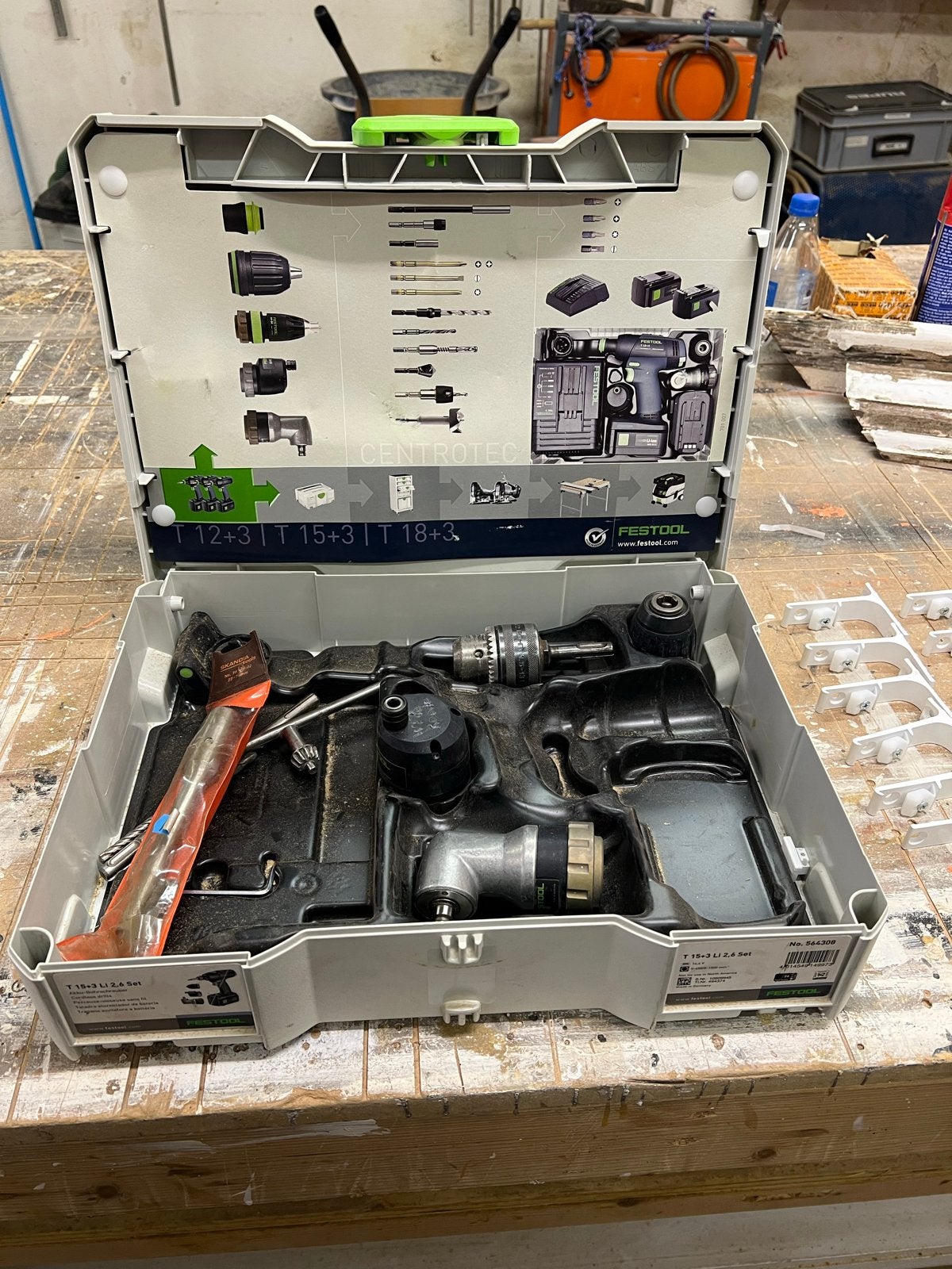 Festool T 15+3 Li 2.6 Set Boor- en Schroefmachine, Ophalen, Gebruikt, Variabele snelheid, Boor- en Schroefmachine