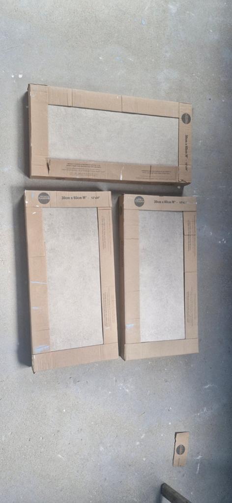 Wandtegels grijs/beige van kleur 30x60cm, Doe-het-zelf en Verbouw, Tegels, Ophalen, 60 cm of meer, Nieuw, Minder dan 5 m²