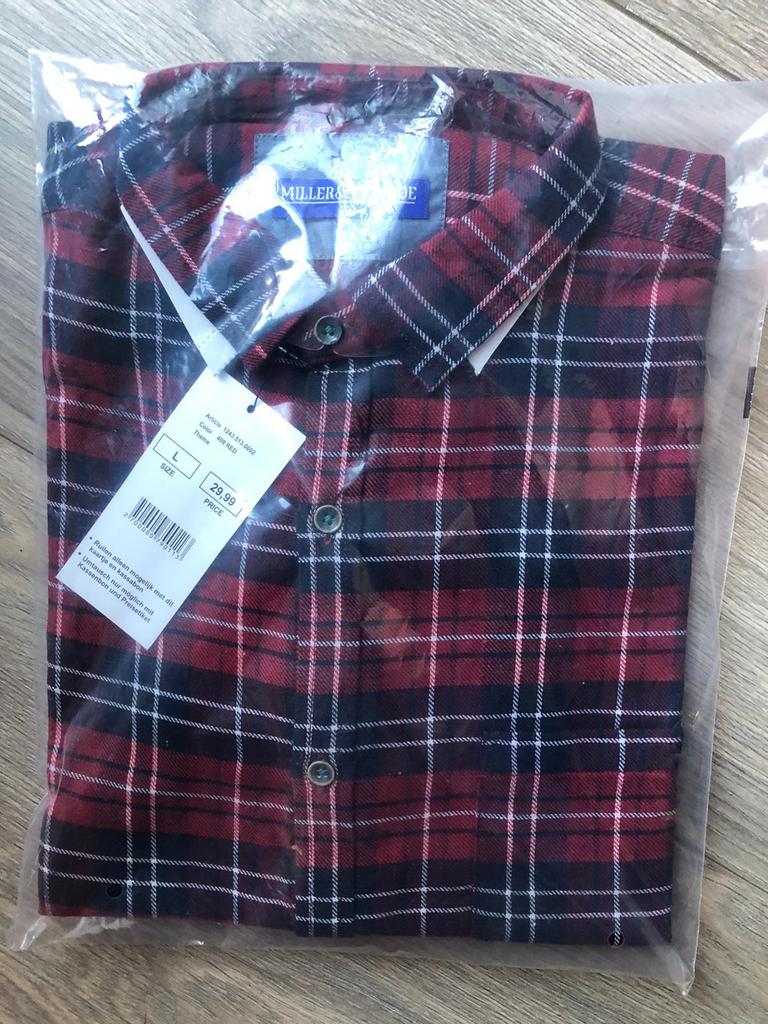 Nieuw Miller en Monroe overhemd, Kleding | Heren, Ophalen of Verzenden, Nieuw, Rood, Overige halswijdtes