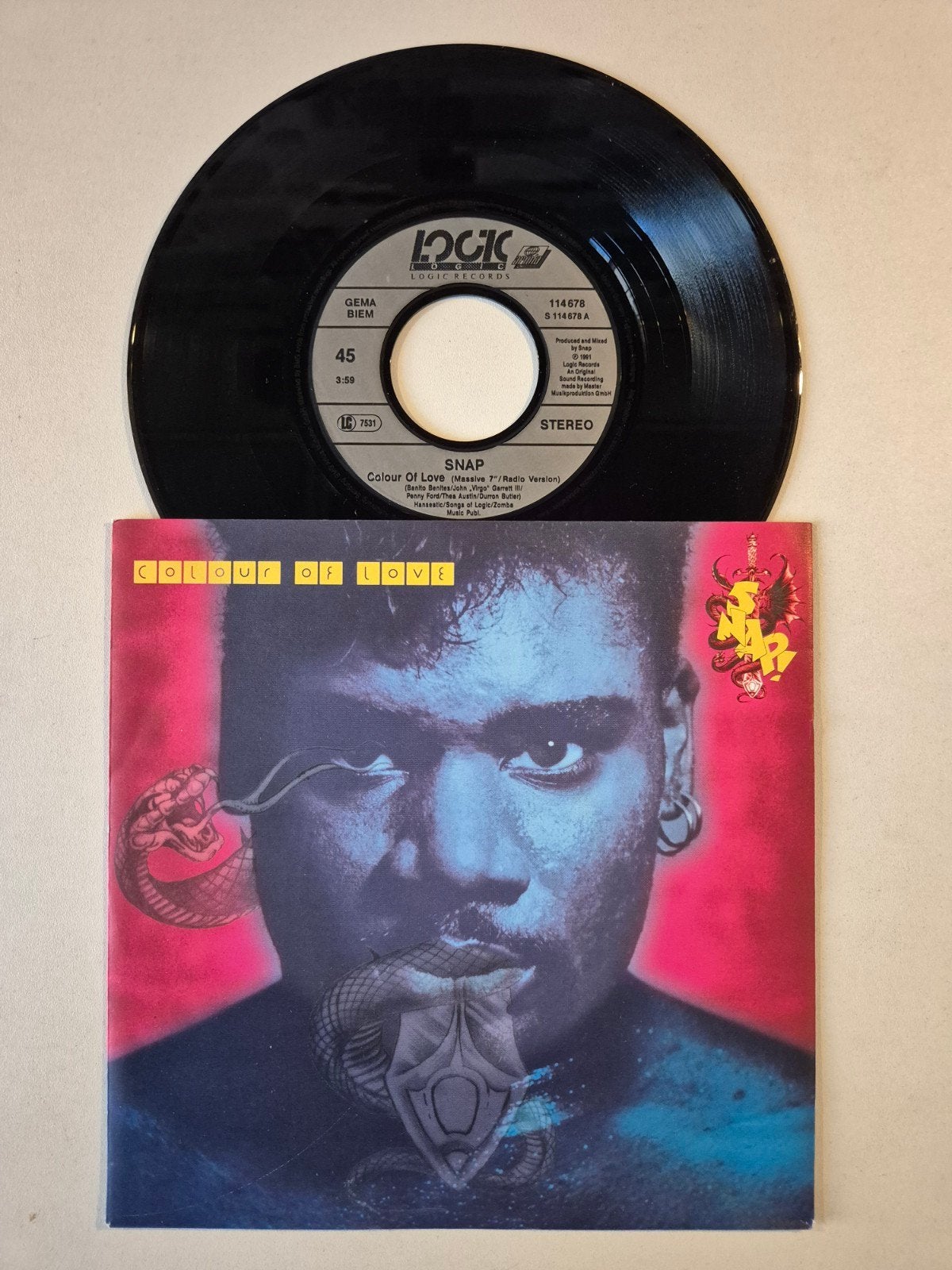 Snap!-Colour of love, Ophalen of Verzenden, Zo goed als nieuw, 7 inch, Pop
