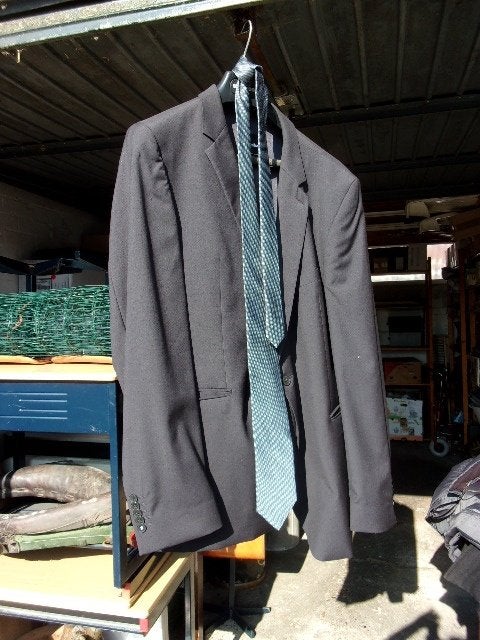 heren colbert, Ophalen of Verzenden, Gedragen, Maat 56/58 (XL), Grijs