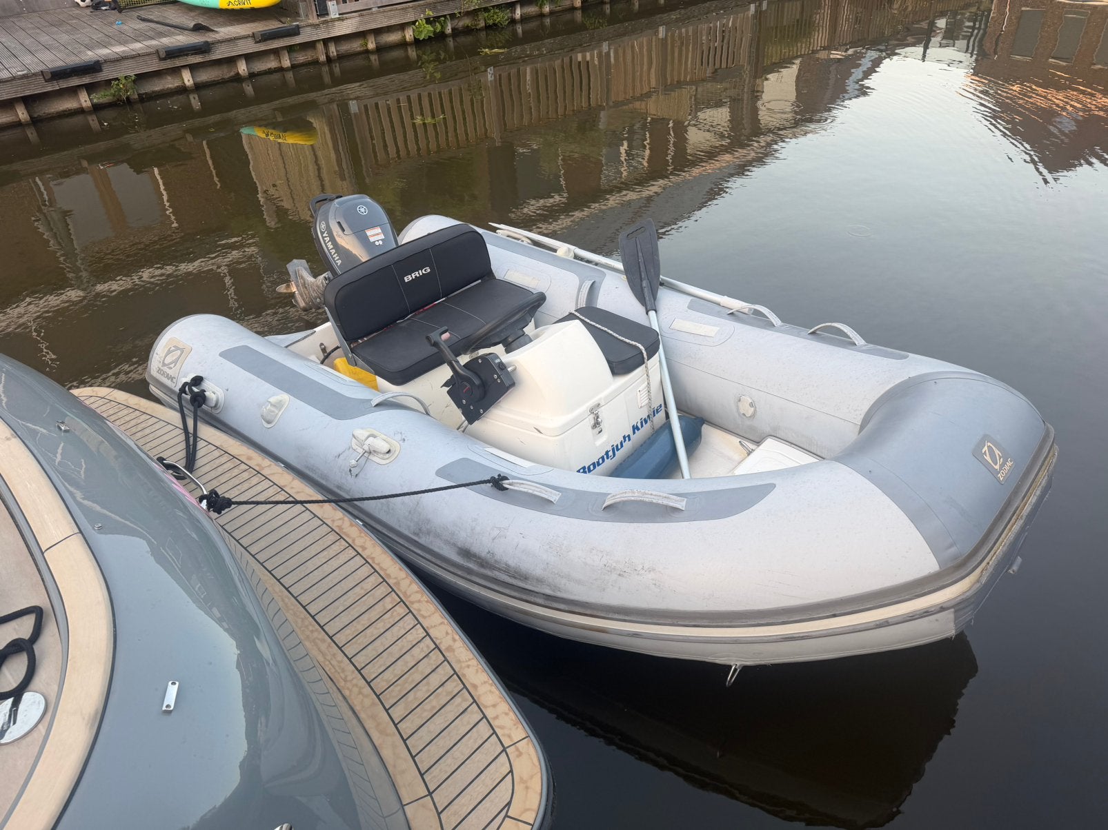 Rubberboot zodiac polyester  met Stuur 4pk fourstroke, Watersport en Boten, Rubberboten, Info@zodiac.com, Info@yamaha.com, Zodiac