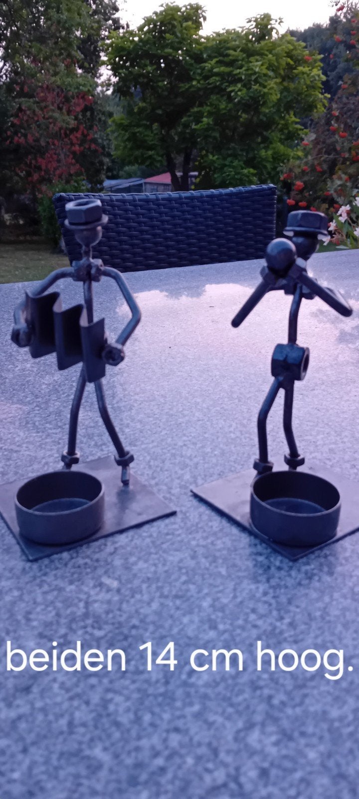 2 Brocante moerenmannetjes., Antiek en Kunst, Curiosa en Brocante, Ophalen of Verzenden