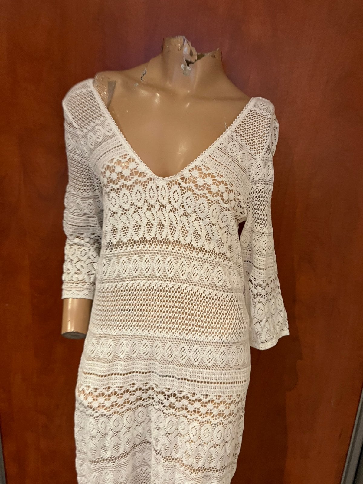 OUI jurk van kant maat m zgan, Kleding | Dames, Maat 38/40 (M), G, Wit, G