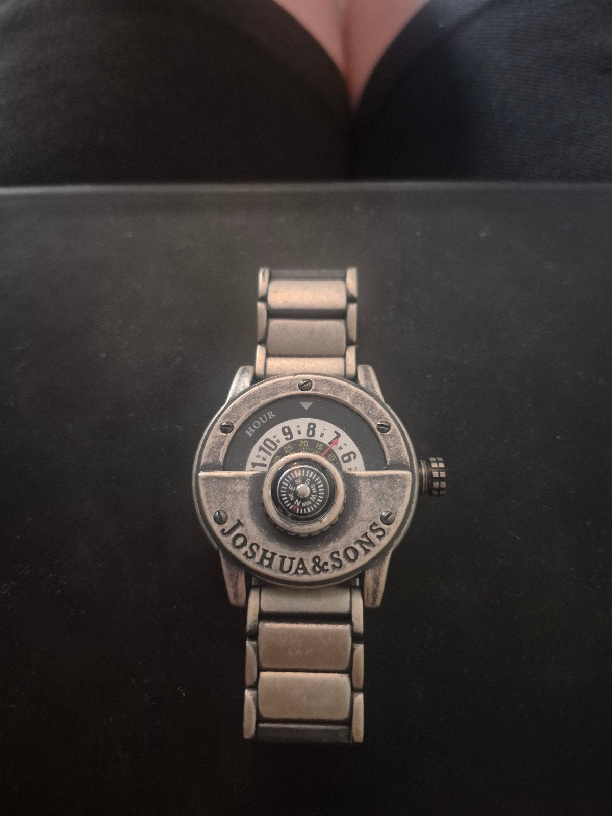 Joshua & Sons Horloge - Uniek Design Polshorloge, Sieraden, Tassen en Uiterlijk, Staal, Staal, Polshorloge, Zo goed als nieuw