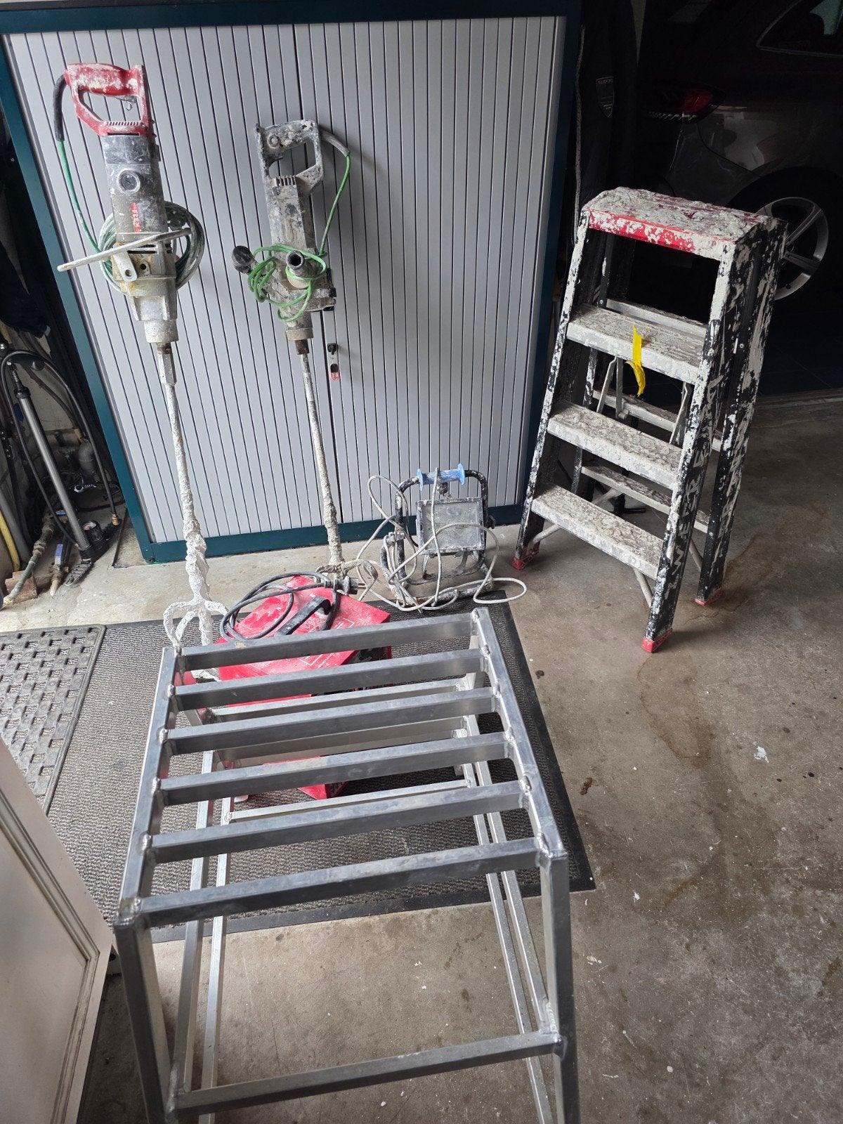 stukadoors gereedschap, Doe-het-zelf en Verbouw, Ladders en Trappen, Gebruikt, Trap, Ophalen of Verzenden, Opvouwbaar of Inschuifbaar