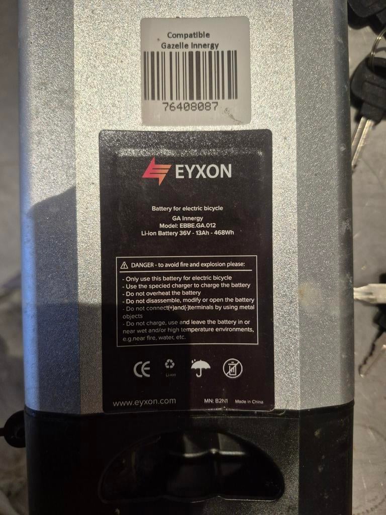 Gazelle Innergy fiets accu en bedieningspaneel, Ophalen of Verzenden, Gebruikt