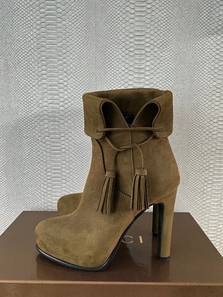 TIFFI suède ankle boots | maat 36 | ongedragen, Nieuw, Ophalen of Verzenden, Groen, TIFFI