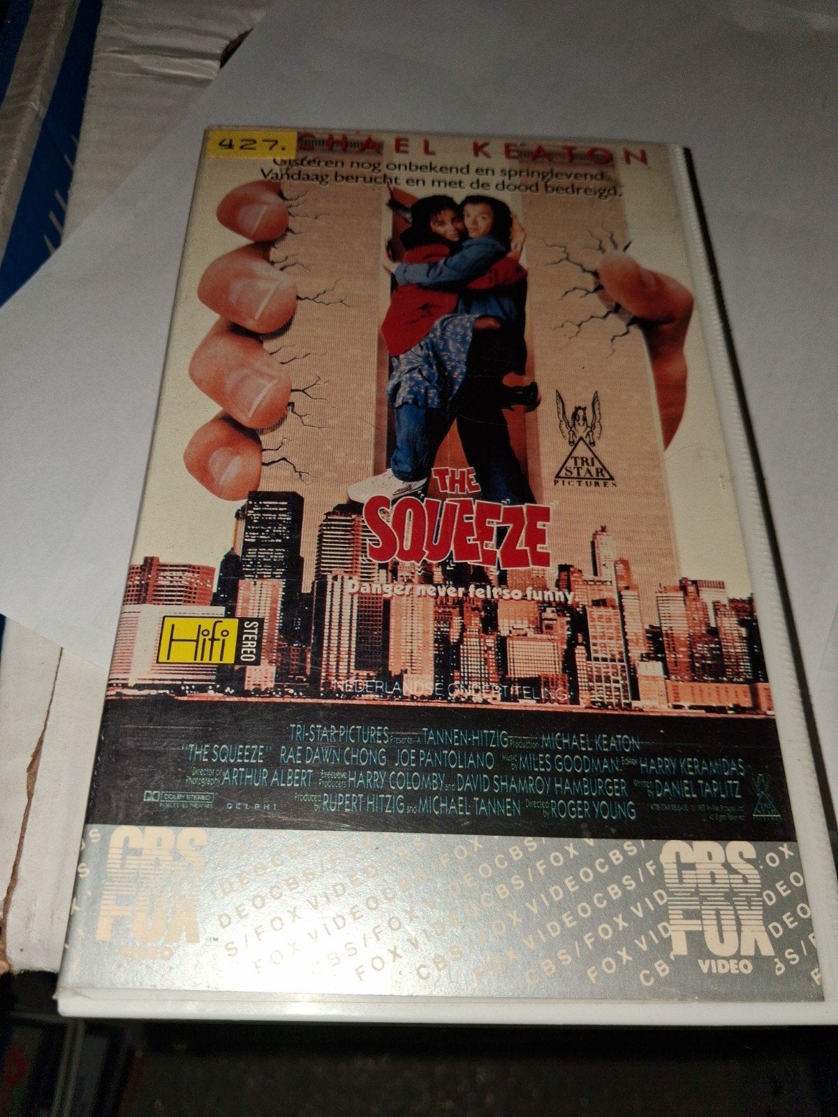Vhs ex-rental  - The Squeeze, Vanaf 16 jaar, Ophalen of Verzenden, Gebruikt, Horror